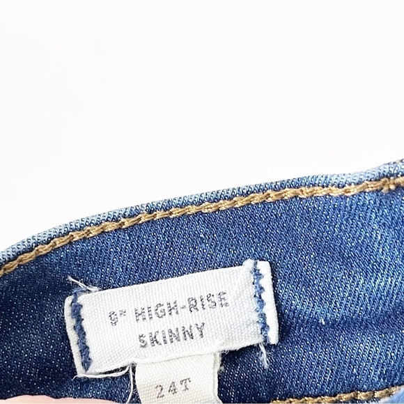 Madewell 9" Mid-Rise Skinny Jeans in Patty Wash Size 24 Tall - Picture 5 of 7